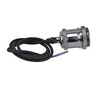 CFTGIW Portalampada E27 con Cavo Portalampada Vintage per Lampada a Sospensione per Camera da Letto 100-240 V (lampadina [Lampada E26/E27 con Installazione Moderna, Facile da Filettare per la (BLACK)