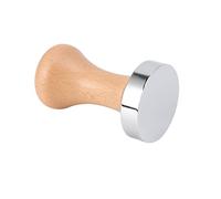 CFTGIW Pressa per caffè con Manico in Legno, Base Piatta in Acciaio Inossidabile 304, Martello per Pressa per caffè, per la Casa, Conosci la Base Che Hai di più, Manico in Legno Piatto, per