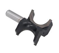 CFTGIW Punta per Fresa a/codolo 2 Pollici Diametro Perlina 3/8 Pollici Fresa a Mezza Tonda in Lega di Acciaio Al Tungsteno per la Lavorazione del Legno Forma Rotonda per Archi Morbida Punta per a