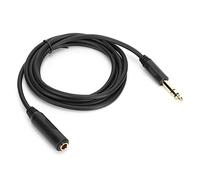 CFTGIW Pure Conduttore di Rame con Schermatura da 6,35 Mm Stereo da Maschio a Femmina Cavo di Estensione per Scheda/chitarra Elettrica 6M PVC Materiale Comodo con Cablemale a CableSereo Femmina