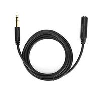 CFTGIW Pure Conduttore di Rame con Schermatura da 6,35 Mm Stereo da Maschio a Femmina Cavo di Estensione per Scheda/chitarra Elettrica 6M PVC Materiale Comodo con Cablemale a CableSereo Femmina (6m