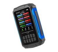 CFTGIW Rilevatore di Radiazioni del Campo Elettromagnetico 2,8 Pollici di Colore TFT Display Ricaricabile 5 in 1 Dosimetro Radiazione Bianco (BLACK)