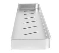 CFTGIW Scaffale per Bagno W Monte Spazio in Alluminio Schema a Strato Singolo Shampoo Shampoo Smemo di Merce 50 Cm con Asta a Sospensione e Ganci Shelfshampoo Stoccaggio Ray (Rack di archiviazione