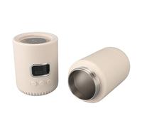 CFTGIW Scaldalatte USB Ricaricabile 55℃ Riscaldamento Rapido 400ML Grande Capacità 10000mah Scaldabiberon Portatile Senza Fili per Viaggi All'aperto Alimenti Gomma Inossidabile AB Latte Portatile