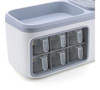 CFTGIW Scatola Portabottiglie Multifunzionale a Doppio Strato Bottiglia per Condimenti da Organizzatore di Spezie Coltello Cucchiaio Portautensili Rosa per Avere una Nuova Esperienza Portautensili