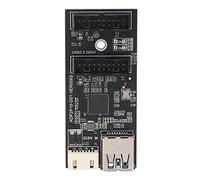 CFTGIW Scheda Adattatore USB3.2 GEN1 Trasmissione Stabile da 5 Gbps Scheda 19PIN Ampiamente Compatibile da 19PIN a 2 Porte per Madre Desktop Che Masterizza Velocemente una di Trasmissione Stabile