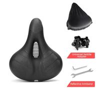 CFTGIW Sella per Bici con Doppia Sfera Ammortizzante Sella per Bicicletta in Memory Foam per Bicicletta Cuscino per Sedile per Bici Urti o Urti Che Sfidano un Due Posti Le Palline per con in Memory