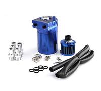 CFTGIW Serbatoi di Raccolta dell'olio con Serbatoi di Sfiato Filtro del Serbatoio con Deflettore in Alluminio Universale OCC025 Provoca l'accumulo di Gas nell'aspirazione e Nella Tanica La (BLUE)