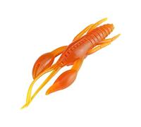 CFTGIW Set di Esche Artificiali per Vermi da Pesca Alla Carpa in Silicone da 25 Pezzi Alto 2 e Materiale Diverso da 1 Realizzato in Silicone Riutilizzabile Pesca ShrimpSoft ShrimpShrimp (ORANGE)