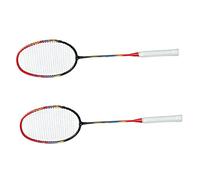 CFTGIW Set di Racchette da Badminton Racchette da Badminton Divise in Lega di Alluminio con Custodia per 2 Giocatori Cortili all'aperto Palestra Che Migliora la Potenza della Racchetta Si Espande