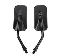 CFTGIW Specchietto Retrovisore per Moto Kit Specchietto Retrovisore Trasparente Grandangolare per Paraurti da 38 Mm di Diametro Interno Argento Che lo Rende Visibile per MotoAla per Moto (BLACK)