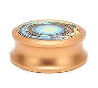 CFTGIW Stabilizzatore di Dischi per Giradischi Morsetto per Pesi da Record Professionale con Cuscinetto Inferiore in Silicone per Smorzare le Vibrazioni Argento è Oro 330 G/11,6 Once Bel Disco (GOLD)