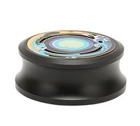 CFTGIW Stabilizzatore di Dischi per Giradischi Morsetto per Pesi da Record Professionale con Cuscinetto Inferiore in Silicone per Smorzare le Vibrazioni Argento è Oro 330 G/11,6 Once Bel Disco (BLACK)