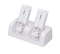 CFTGIW Stazione di Ricarica per Controller Remoto 4 in 1 Accessorio Portatile Dock per Doppia Stazione di Ricarica Remota Bianco Perfetto per Chi Fa Disordine è un Controller Leggero Molto e Spazio