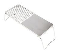 CFTGIW Supporto per Griglia Supporto da per Esterno Pieghevole Multifunzionale in Acciaio Inossidabile per Barbecue Alla Griglia in campeggio. e il Materiale della per Alimenti e Grill a Gas è
