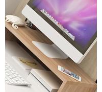 CFTGIW Supporto per Monitor Rialzo Supporto Ergonomico per Monitor per Computer Spazio di Archiviazione Aggiuntivo Notebook da Tavolo Base Rialzata Il Bianco Caldo e Il Pieno Utilizzo dello Spazio