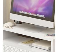 CFTGIW Supporto per Monitor Rialzo Supporto Ergonomico per Monitor per Computer Spazio di Archiviazione Aggiuntivo Notebook da Tavolo Base Rialzata Il Bianco Caldo e Il Pieno Utilizzo dello Spazio