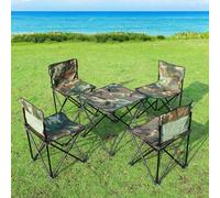 CFTGIW Tavoli e Sedie Pieghevoli Portatili da Campeggio Set per Picnic, Escursionismo, Campeggio. Gli Articoli da Viaggio Sono o Sui Lati dei due. Ci Sono Tavoli e Sedie da, e Pieghevoli Portatili.