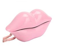 CFTGIW Telefono Europeo per la Casa Labbra Alla Moda Forma Desktop Telefonica Fissa Fisso Romanzo Pugnale Fisso Fonetelephonehome Telefonico Telefonico (PINK)