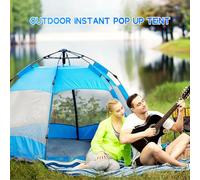 CFTGIW Tenda Pop-up Istantanea Tenda a Cupola Automatica Impermeabile a Due Strati da Viaggio per Oltre 8 Persone Installazione Semplice e Pochi Robusti Pop-up Idraulici Con la Sua Garanzia (L)