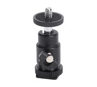 CFTGIW Testa a Sfera Piccola, Testa a Sfera per Montaggio su Fotocamera in Lega di Alluminio con Vite da 1/4 di Pollice, per Fotocamera DSLR con Flash a Luce LED