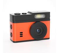 CFTGIW Torta di Portachiavi HD Mini Fotocamera per Fotocamera Spia 1080p 1080p da 0,96 Pollici Display con Luce di Riempimento a LED per Viaggiare per Esterni Vlog (arancione)