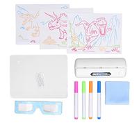 CFTGIW Ultimate Light Board DIY 3D Luminoso Colorato Doodle Light Board per Bambini Dinosauro Accompagna la Creazione di Dipinti e Lampade MORBIDA LUCE MORBIDA Proprio Rilassante di Ultimate