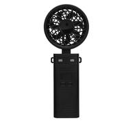 CFTGIW Ventilatore Portatile Ventilatore Ricaricabile da 5200 MAh con Display Digitale a 6 velocità del Cordino Staccabile Come da Collo per Interni Ed Esterni L'angolo della Testa Bianco Genera