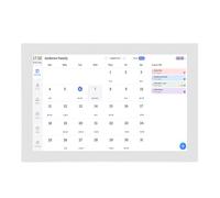 CFTGIW WiFi Smart Calendar Touchscreen da 15,4 Pollici Cornice Digitale per Foto Programma Familiare Pianificatore dei Pasti Tabella dei Dazi (Spina europea)