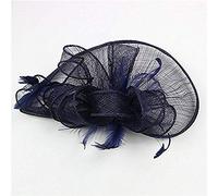 CFTGIW Women Party W Fascinator Cocktail Cappello H Accessori a Banda VEILING H HEAD CHIED VINTAGE H Clamp/Holder HATTO FACCIA PIEATERE PER H TEAD DR PER DONNE W CAPPE CATTOLA (NAVY)