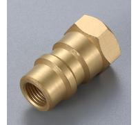 Cfty Parti di Aria Condizionata R12 a. R134a. Valvola dell'adattatore di conversione Brass SAE. Filo Femminile 8v1 Filettatura Femminile Bassa Pressione 13mm R134a. Attacco rapido