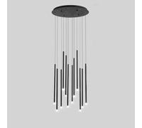 CFWSHJ 8 luci Grandi la Fattoria di Ingresso Foyer Moderno lampadario LED Rotondo Cluster lineare a Pendente Chiaro Oro Lungo Striscia Lampada sospesa per Le Scale Soggiorno
