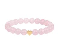 CFWSHJ Bracciale al Quarzo per Donne Braccialetti con Perline ansia Gioielli Perline di Pietra di Quarzo Rosa Naturale Bracciale in Cristallo Sollievo dallo Stress Perline Yoga Braccialetti Chakra