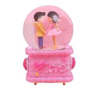 CFWSHJ Carillon con Sfera di Cristallo, Carillon con Palla di Neve, Palla di Neve, Statua di Una Coppia di Cartoni Animati, Sfera di Cristallo per la Decorazione Domestica, Regalo di Compleanno