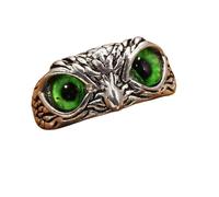 CFWSHJ creatività e Moda, Simpatici Gufi stravaganti e Divertenti per Uomini e Donne, Gioielli con Anello dal Vivo dello Stesso Paragrafo, Metallo, Lega