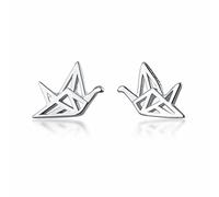 CFWSHJ Design Semplice Mille Orecchini Gru di Carta Orecchini da Donna in Argento 925 con Uccelli Gioielli da Donna Orecchini per Banchetti per Feste di Moda Orecchini di Fascia Alta