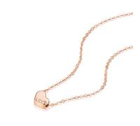 CFWSHJ Donne 18k in Oro Rosa incisa La Collana del Cuore dell'amore per Abiti da Sposa