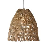 CFWSHJ Grande Fattoria bambù in vicker di Rattan Lampada a Sospensione del soffitto Cestino Vintage Cesto lampadario Boho costiero per la Sala Pranzo Tavolo da Cucina Isola Ristorante Bar/diamete