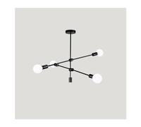 CFWSHJ Guarda Gli avvolgitori per Uomini Donne scandinavo Asta Lunga Art Deco lampadario E27 Pranzo Camera Letto Soggiorno Lampada da Fagiolo Magico (Luce Calda, Oro 4 Teste)