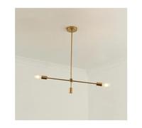 CFWSHJ Guarda Gli avvolgitori per Uomini Donne scandinavo Asta Lunga Art Deco lampadario E27 Pranzo Camera Letto Soggiorno Lampada da Fagiolo Magico (Luce Calda, Oro 4 Teste)