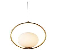 CFWSHJ Guarda Gli avvolgitori Uomini e Donne a Sospensione Oro Luce Bianca Vetro paradisi delle luci del soffitto ad Anello in Metallo compatibili con Soggiorno per Camera da Letto, lampadari
