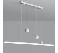 CFWSHJ Lamme di lineare a LED Tavolo Biliardo Minimalista Moderno Nera Long Stripla lampadario Billiard Lampada per la Sala Pranzo dell'isola da Cucina Bar Restaurant//6