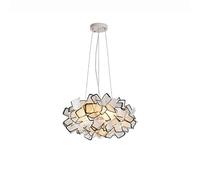 CFWSHJ lampadari, lampade PP Ambientale di Iron Art Postmodernismo a LED, Camera da Letto Sogruppo Showroom Studio lampadario (Nero.), 53 cm