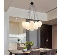 CFWSHJ Lampadario Moderno Sfera Bolle, tonalità di Vetro Ciondolo Fai -Te, luci Sospensione soffitto Decorativo a LED compatibili con Camera della Sala da Letto Lampada sospesa, per Soggiorno