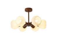 CFWSHJ Lampadario Sputnik metà secolo Fattoria a 4 di Campagna Francese Latte Bianca Vetro flaccida nordica Moderna Vicino alla Lampada del soffitto per Soggiorno Sala da Pranzo/6 luci