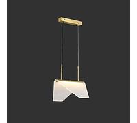CFWSHJ Lampadiers, Comodino postmoderno Piccolo Lampada Ciondolo Creativa luci appese Bianche Rame + Acrilico lampadario Goccia Testa Singola per Il Negozio di Abbigliamento da Bar, caffetteria
