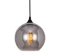 CFWSHJ Lampadiers, lampadario a Sospensione Stile Industriale retrò Celling Lights with for Glass Globe Shade Il Warehouse del Ristorante da Barre per Interni in Grigio USA 1 Lampadina