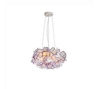 CFWSHJ Lampadiers, lampadario, lampade a PP Ambientale di Iron Art Postmodernismo LED, Camera da Letto Sogruppo Showroom Studio (Viola), 53 cm