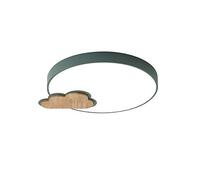 CFWSHJ Lampadiers, soffitto Filo Lampada Creativa energia Forma Nuvola Ultra-Sottile Pollici di Temperatura dimmerabile a 3 Colori in Una Luce Facile da installare (Verde, larg