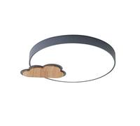 CFWSHJ Lampadiers, soffitto Filo LED energia Creativa Forma di Nuvola Lampada Ultra-Sottile Pollici Temperature dimmerabili a 3 Colori in Una Luce Facile da installare (Grigio, Mediu